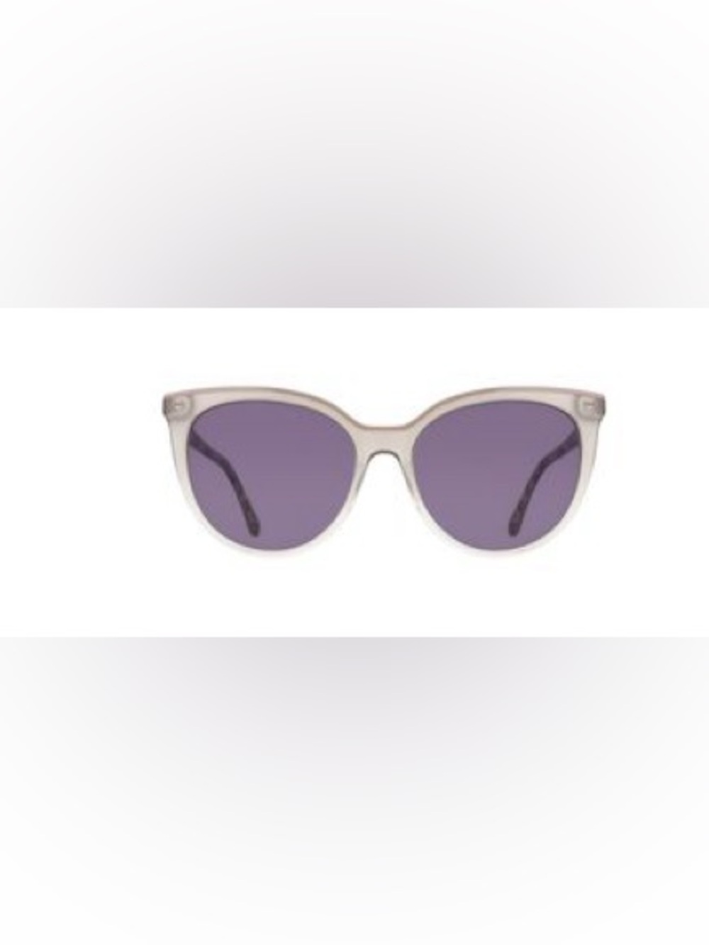 40. NEW Draper James Clear Pink Frame Sunglasses with Purple Lenses